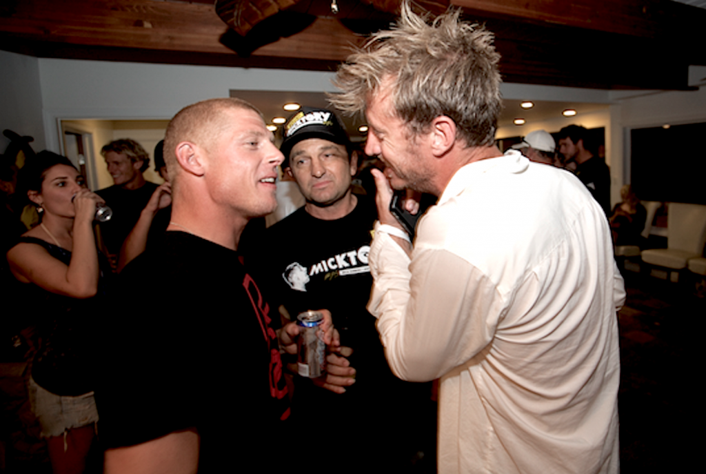 Mick Fanning and Chas Smith
