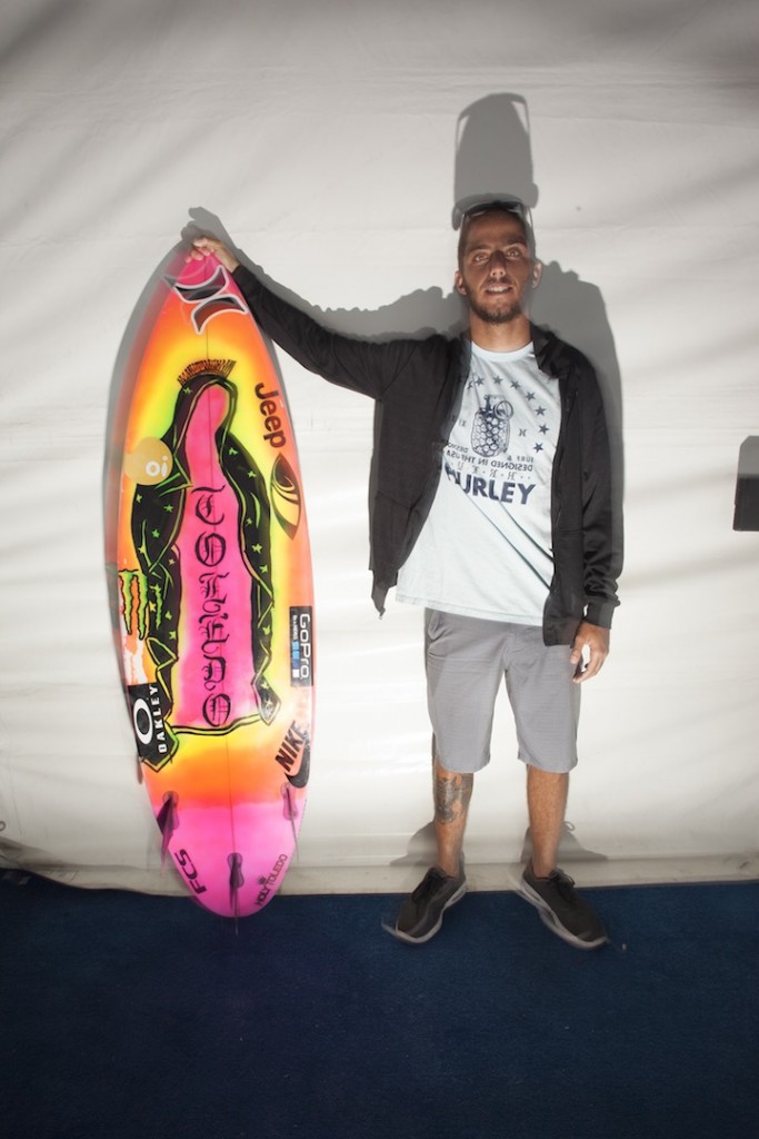 Filipe Toledo surfboard
