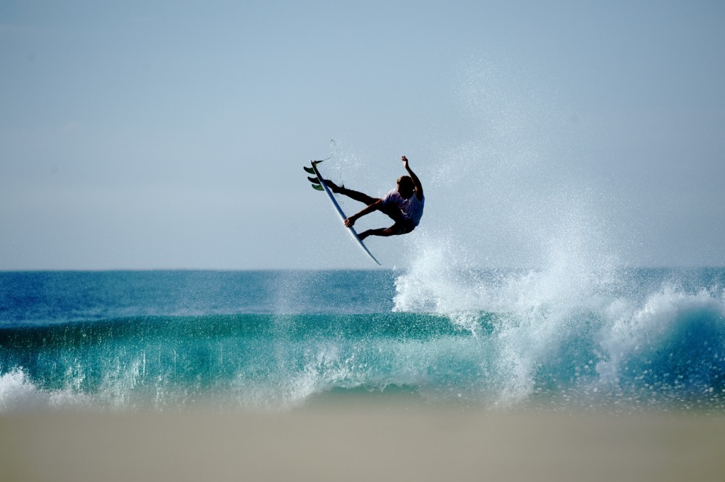 Noa Deane does a frontside air in Mex