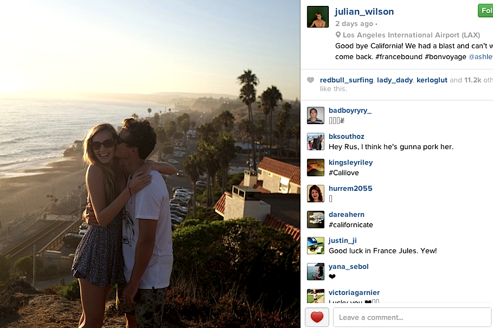 Julian Wilson on Instagram