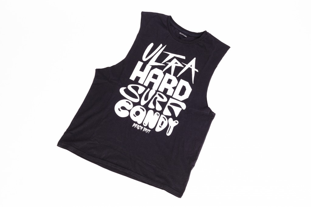 Black Ultra Hard Surf Candy t-shirt by BeachGrit
