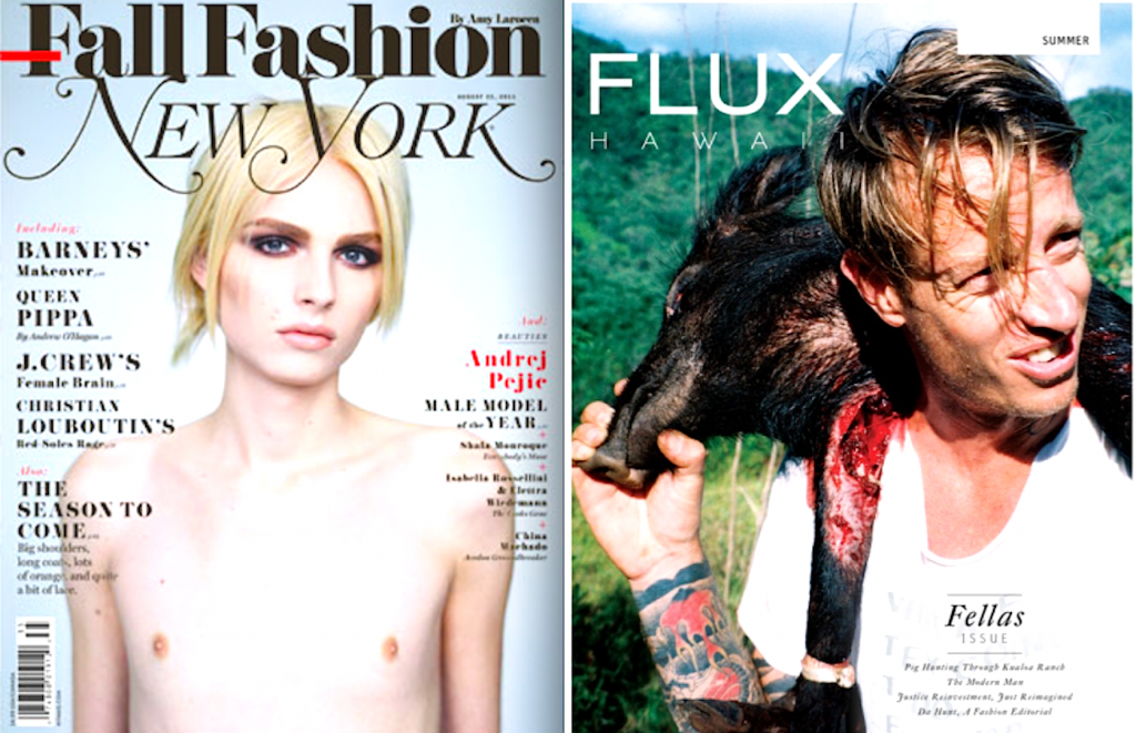 Andrej Pejic and Chas Smith