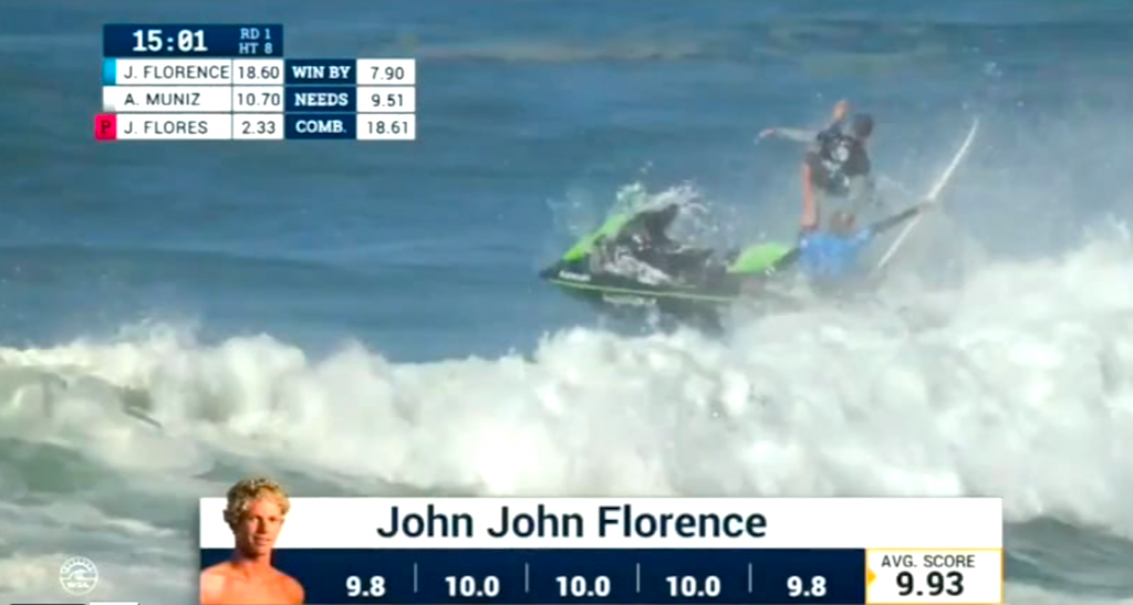 John John Florence, bucked!