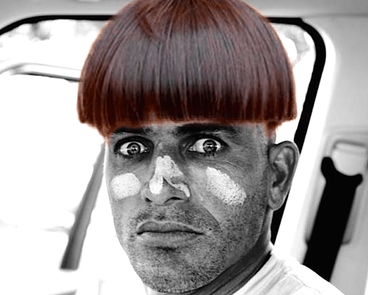 Kelly Slater with hair