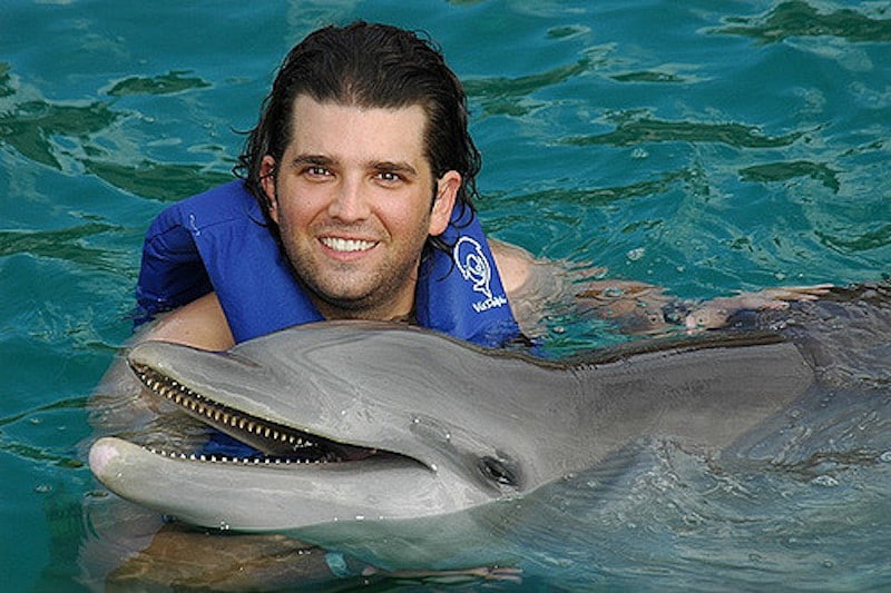 Donald Trump Jr. pictured with surfer.