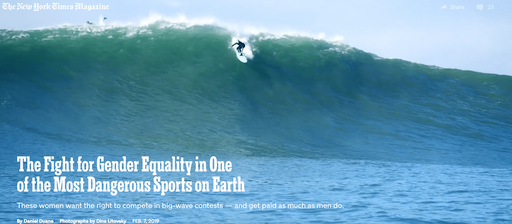 Surfers Work for Gender Equality in the World's Most Famous Waves - The New  York Times