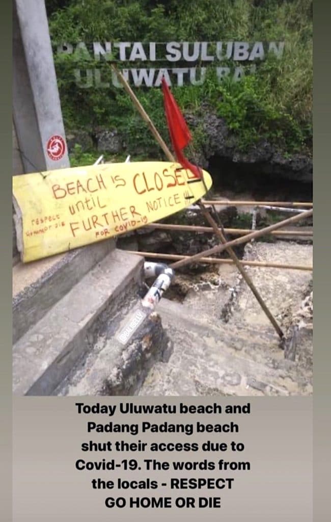  Covid  19 wretchedness Bali  closes beaches including 