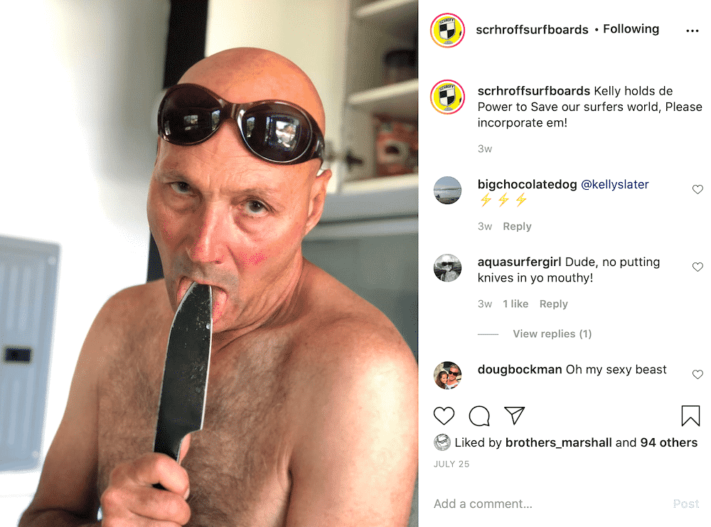 Surfboard shaper and artist Peter Schroff responds to Kelly Slater’s shock "on drugs and sexually confused" smear: “Kelly’s gotta get a backbone over this kinda thing!”