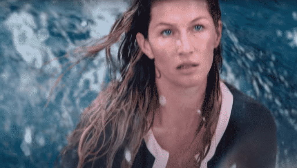 Another Brazilian bombshell, Gisele Bündchen (pictured), also surfing.