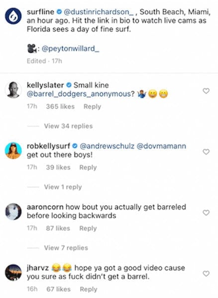 Watch: Humble Florida Man Has Wave Of Day Posted To Surfline, Gets Called Out By World'S Greatest Surfer Kelly Slater For Dodging Barrel! 1