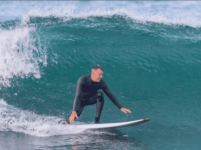 World Surf League CEO Erik Logan (pictured) mocking longboarding.
