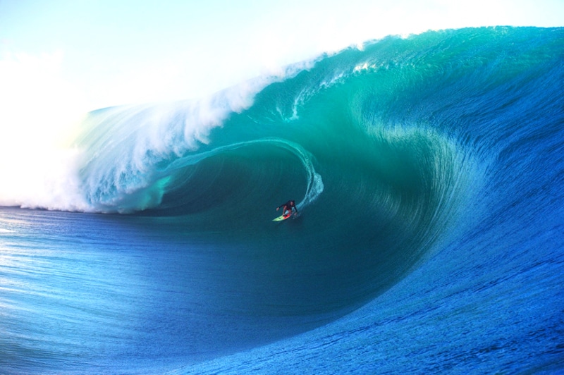 Keala Kennelly (pictured) on Teahupoo monster.