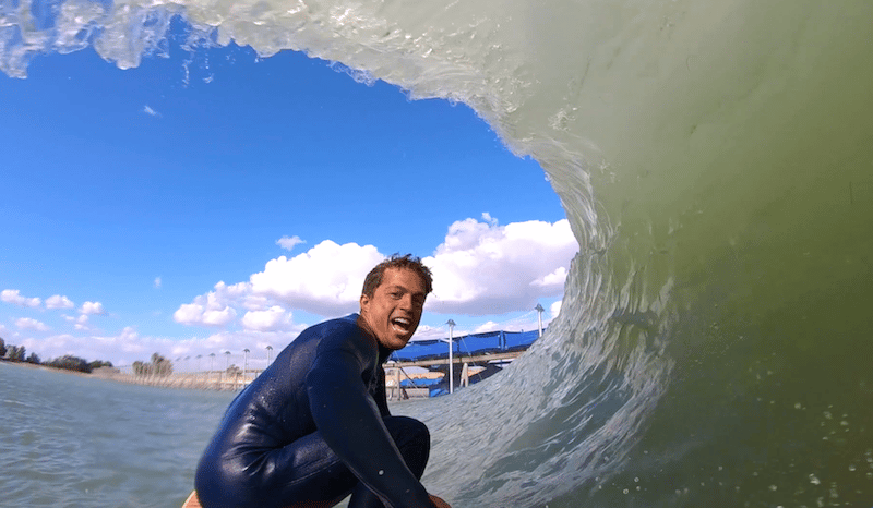 Kai Lenny (pictured) in Surfline twenty foot plus barrel.