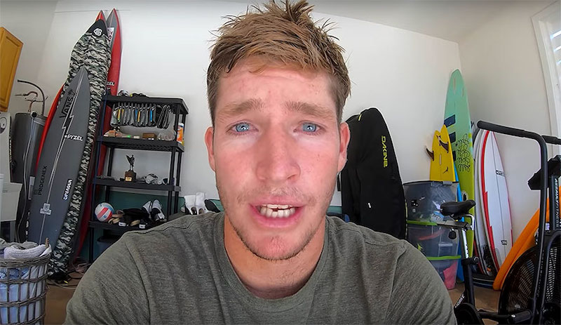 Nathan Florence (pictured) with tears.