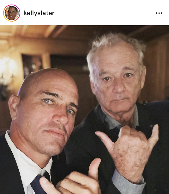 Slater (left) and Murray in Scotland (@kellyslater Instagram)