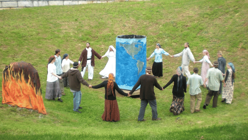 Twelve Tribes members (pictured) celebrating.
