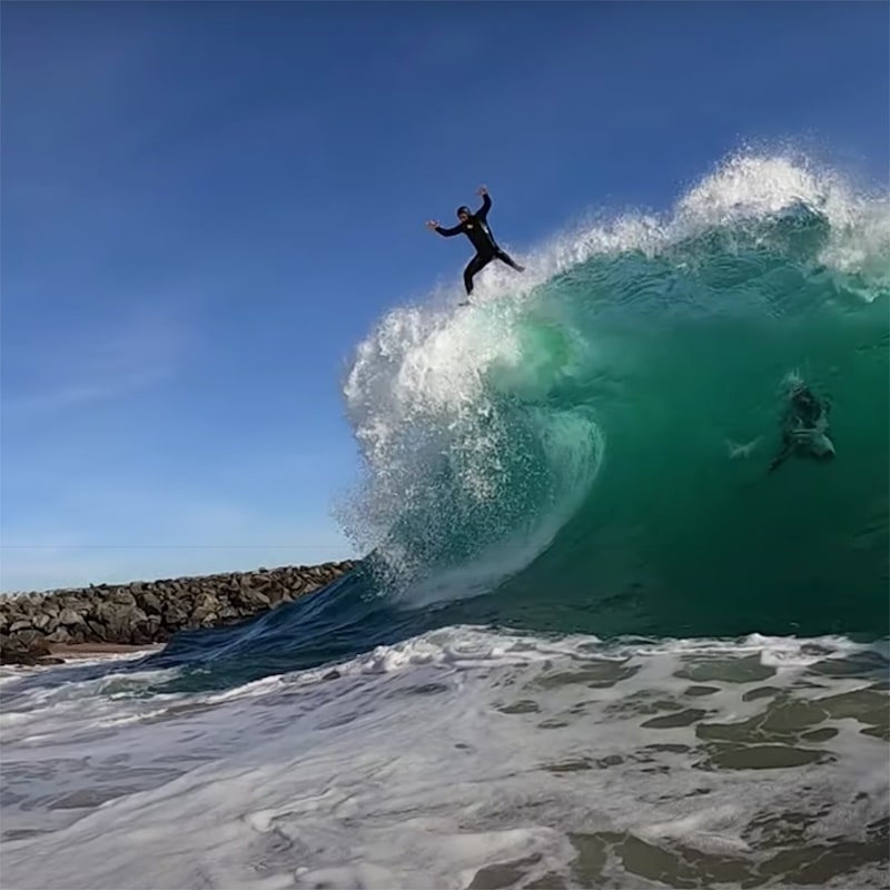 Quixotic-lit: California surfer braves “bomb” swell and becomes reborn! -  BeachGrit