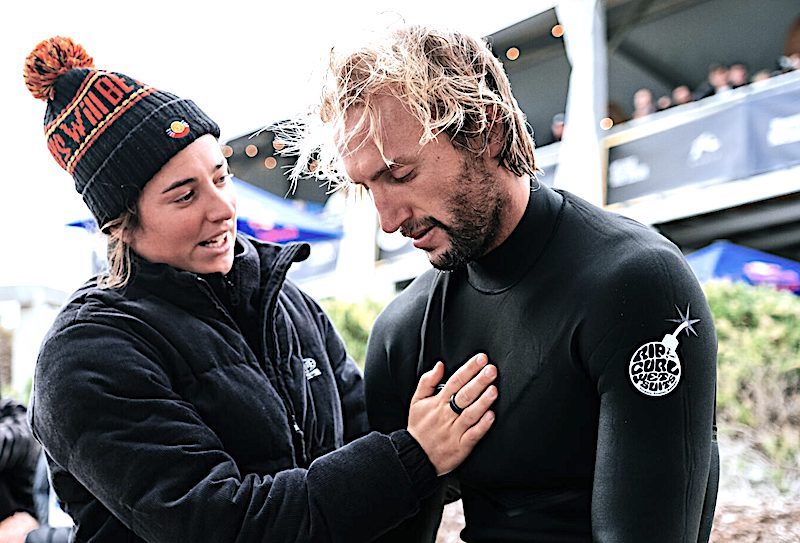 Tyler (left) and Owen Wright, dreaming of spice. Photo: WSL