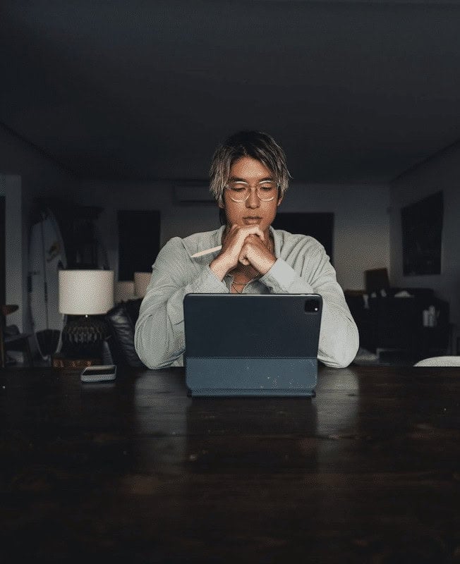 Kanoa Igarashi (pictured) being the world's smartest surfer. Photo: Instagram