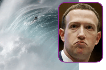 Kai Lenny's onetime best friend Mark Zuckerberg (insert) dismayed about situation. Photo: Instagram