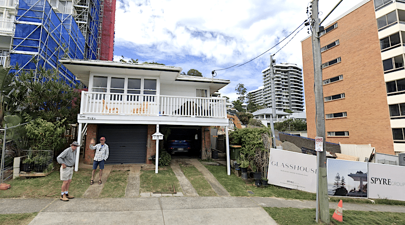 Iconic Australian beach shack at 10 Goodwin Terrace Burleigh Heads.
