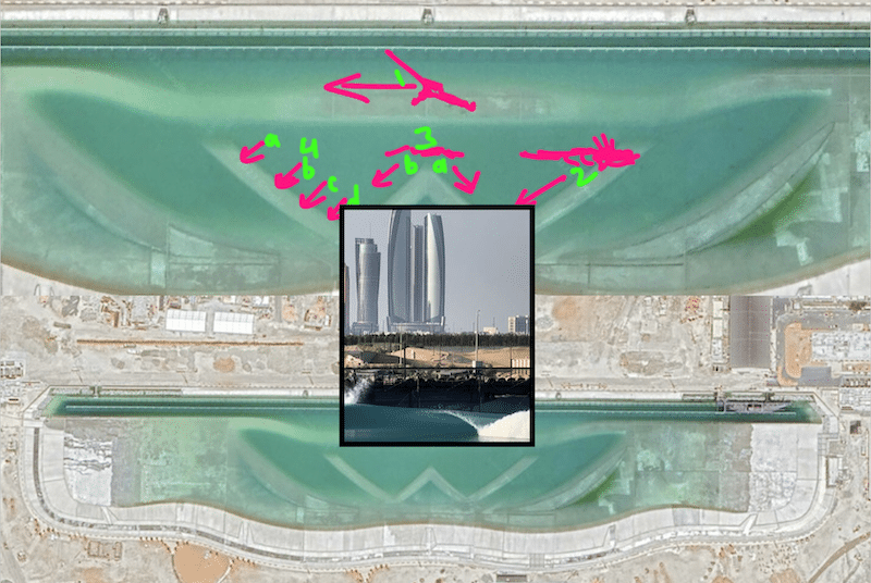 Kelly Slater wavepool in Abu Dhabi compared to Lemoore prototype.