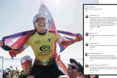 Carissa Moore adds weight to calls for boycott of Paris 2024 by surfers