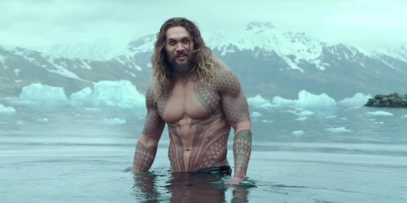 Jason Momoa (pictured) standing in water.