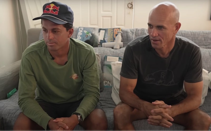 Kai Lenny (left) and Kelly Slater (right) packaged together for less than $40k.