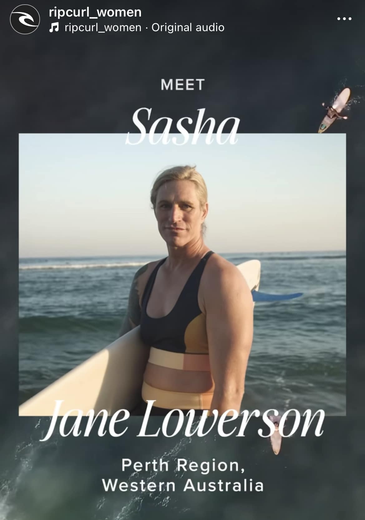 Sasha Jane Lowerson deleted ater Boycott Rip Curl trended