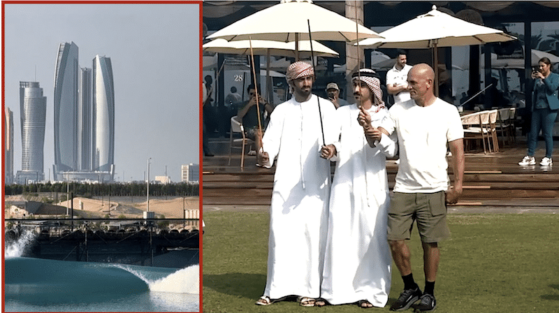Kelly Slater in Abu Dhabi at Dirk ZIff/WSL-owned wave pool.