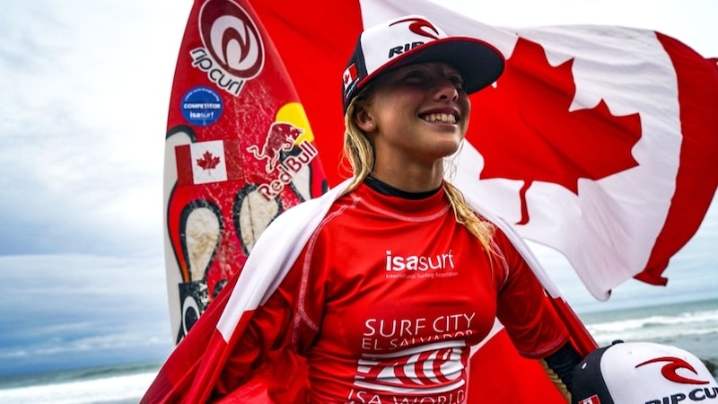 Fresh Canadian Erin Brooks rubs enviable new citizenship in face of  slack-jawed yokels at USA Surfing - BeachGrit