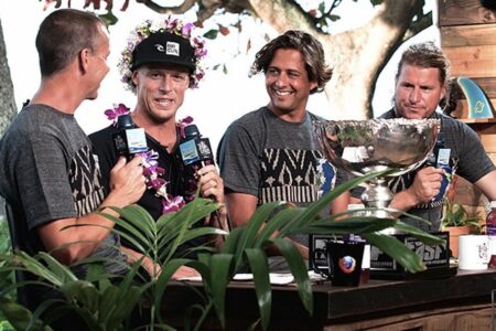 Todd Kline, three-timer Mick Fanning, Screaming Joe and once-only Occ.