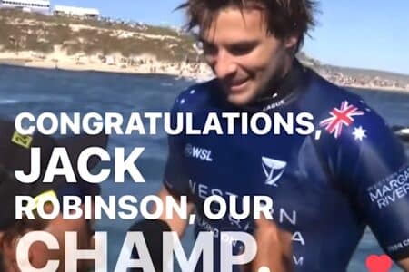 Jack Robinson wins Margaret River Pro for a second time.