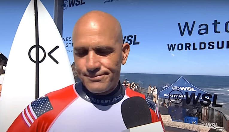 Kelly Slater retires for one week.
