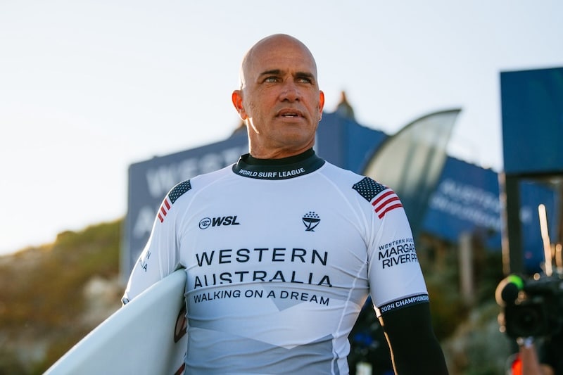 Kelly Slater forced to confront the pallbearers waiting at the shoreline as wind and lull ravage Margaret River’s bracket stage