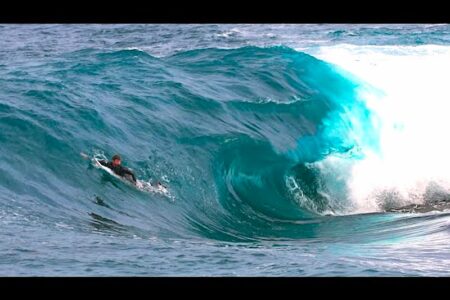 Nathan Florence at world's heaviest wave.