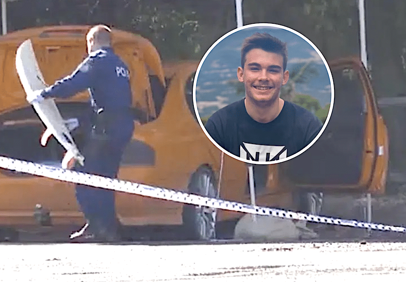 Parents of young surfer stabbed in beach carpark plead for killer to turn himself in