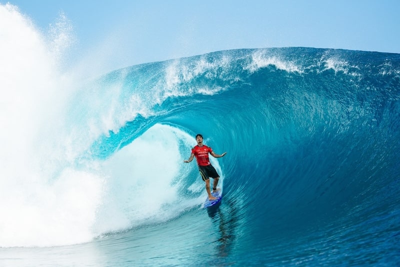 Gabriel Medina (pictured) wondering why he will be in Tahiti not Europe.