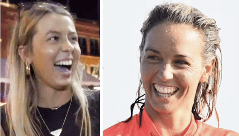 Online sleuths reveal Aussie surf Olympian to be spitting image of Hawk Tuah girl Hailey Welch!