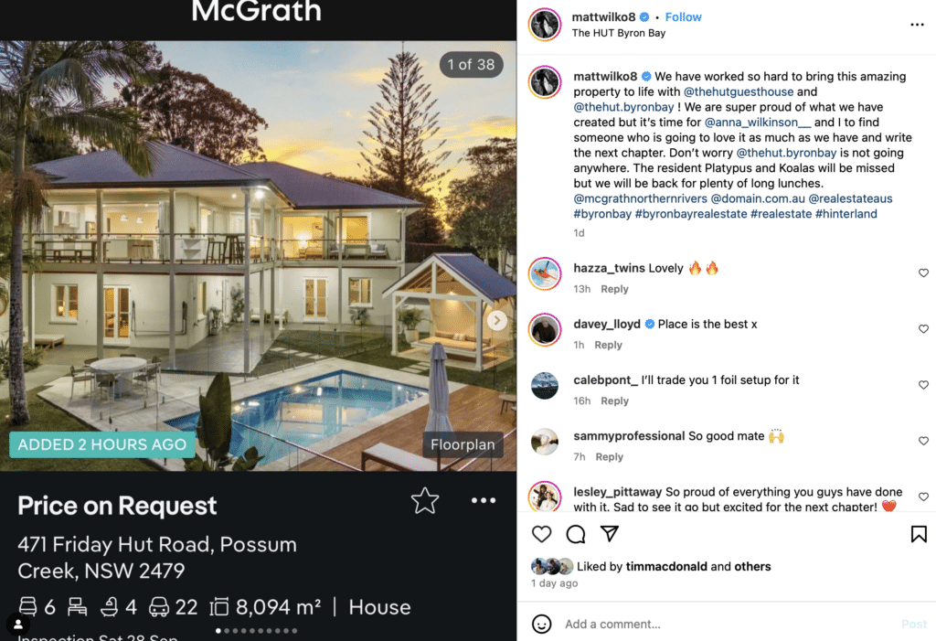 Former world #1 surfer Matt Wilkinson set for million-dollar payday after listing $1500-a-night Byron Bay guesthouse!