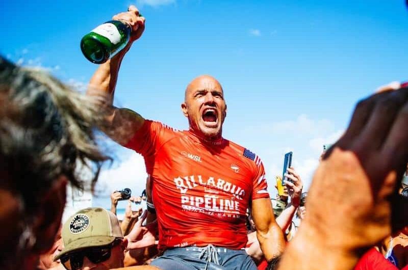 Kelly Slater (pictured) bald and beautiful.