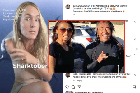 Bethany Hamilton and Kenji Nonka, both hit by Tigers in eerily similar circumstances.