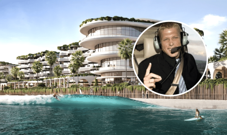 Surfer-turned-developer Mick Fanning invests in $300 million wave pool resort set to open in 2027