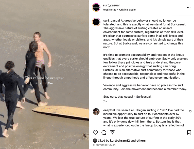 Surf enforcers slam woke surf clothing brand for its condemnation of old-school kook-slaps!