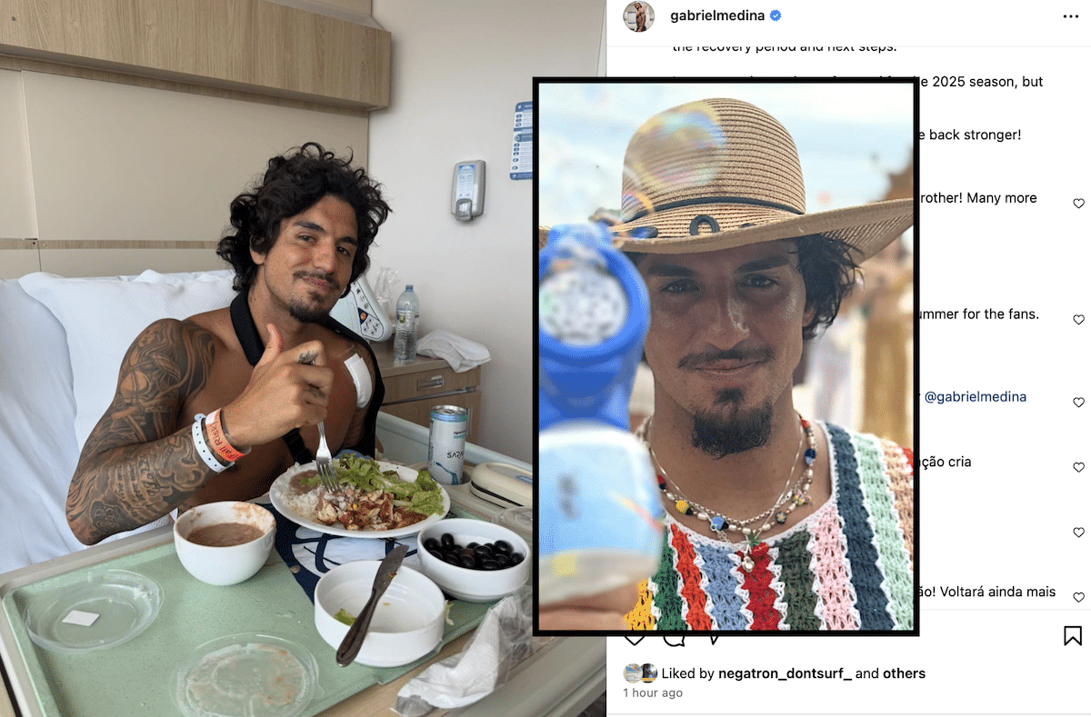 Olympic surfer Gabriel Medina hospitalised after wipeout