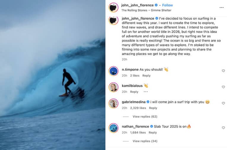 World Surf League In Tatters As Gabriel Medina Tells John John Florence He Will Join His Adventure Quest! 1