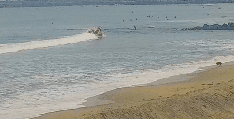 Heroin and needles found, woman dead, after migrant boat flips near popular San Diego surf spot