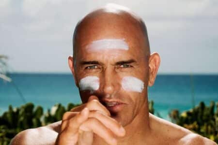 Kelly Slater (pictured) thinking of baby names.