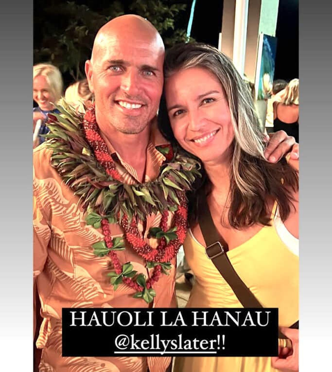 Newly anointed Director of National Intelligence Tulsi Gabbard posts candid photo with Kelly Slater for his 53rd birthday